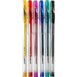 Długopis żelowy Fun&Joy brokatowy 6 kolorów mix 1,0mm (FJ-MR6) Fun&Joy