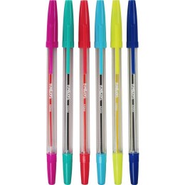Komplet długopisów Titanum fluo 6 kolorów Fun&Joy
