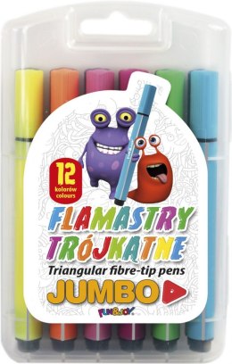 Flamaster Fun&Joy Jumbo trójkątny 12 kol. (FJ-204-12) Fun&Joy
