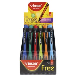 Długopis olejowy Vinson Free niebieski 1,0mm (1008) Vinson