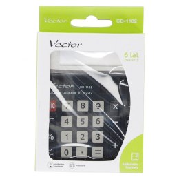 Kalkulator na biurko Vector (KAV CD-1182 BLK) Vector