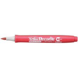 Marker specjalistyczny Artline czerwony metaliczny decorite, czerwony 1,0mm pędzelek końcówka (AR-035 2 8) Artline