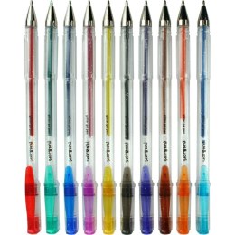 Długopis żelowy Fun&Joy brokatowy 10 kolorów mix 1,0mm (FJ-MR10) Fun&Joy