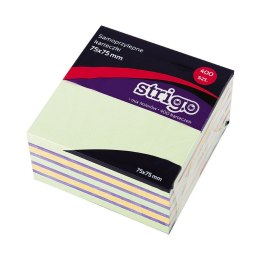 Notes samoprzylepny Strigo karteczki pastelowe mix 400k [mm:] 75x75 (SSN002) Strigo