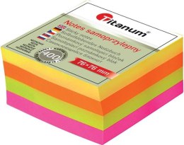 Notes samoprzylepny Titanum mix fluo 400k [mm:] 76x76 (YGSF-02) Titanum