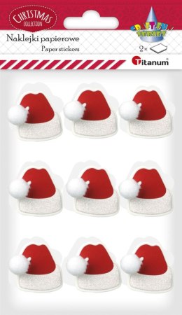 Naklejki świąteczne Craft-Fun Series czapka Mikołaja z pomponem Titanum (LL-005) Titanum