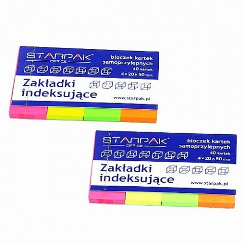 Zakładka indeksująca Starpak 160k [mm:] 20x50 (227917) Starpak