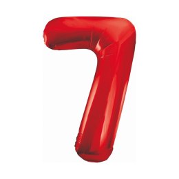 Balon foliowy Godan cyfra 7 czerwona 85cm 40cal (BCHCW7) Godan
