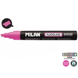 Marker specjalistyczny Milan do szyb fluo, różowy 2,0-4,0mm ścięta końcówka (591293412) Milan