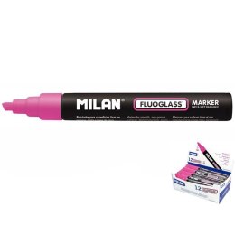 Marker specjalistyczny Milan do szyb fluo, różowy 2,0-4,0mm ścięta końcówka (591293412) Milan