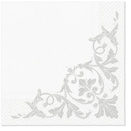 Serwetki Motif SILVER mix nadruk bibuła [mm:] 330x330 Paw (TL124608) Paw