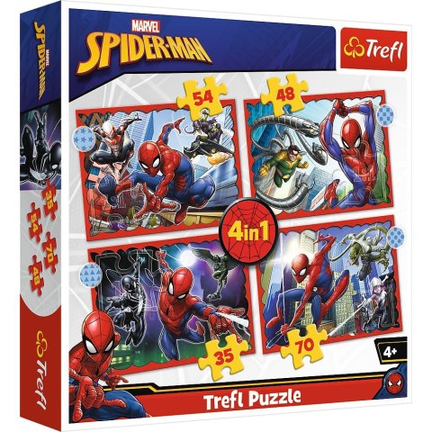 Puzzle Trefl Spider Man 4w1 el. (34384) Trefl