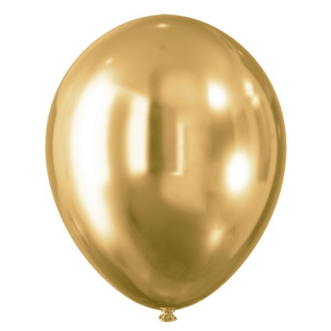 Balon gumowy Arpex Celebrate! efekt chromu złoty 300mm (KB4420ZLO-2510) Arpex
