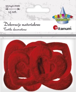 Ozdoba materiałowa Titanum Craft-Fun Series serce (BY163) Titanum