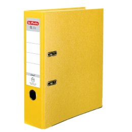 Segregator dźwigniowy Herlitz Q. file Standard A4 80mm żółty (0011167442) Herlitz