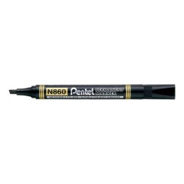 Marker permanentny Pentel, czarny 1,2-4,5mm ścięta końcówka (N860) Pentel