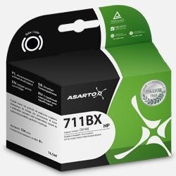 Tusz (cartridge) alternatywny HP T120 711 CZ133A czarny 80ml Asarto (AS-H711BXN) Asarto