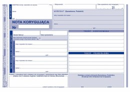 Druk offsetowy nota korygująca VAT netto pełna A5 A5 80k. Michalczyk i Prokop (108-3) Michalczyk i Prokop