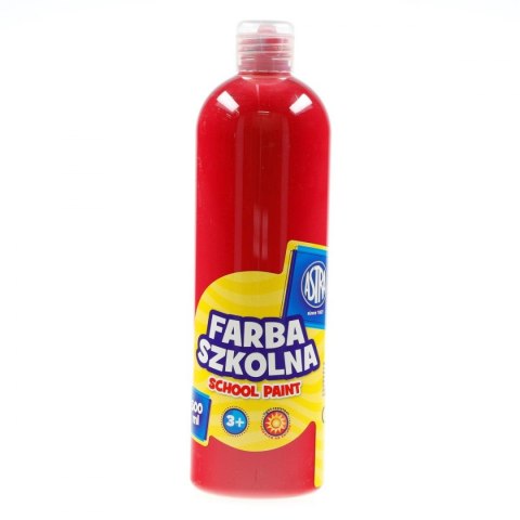 Farby plakatowe Astra szkolne kolor: czerwony 500ml 1 kolor. Astra