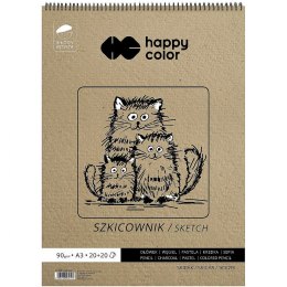 Blok artystyczny Happy Color szkicownik młody artysta A3 80g 40k (HA 3809 3040-M40) Happy Color