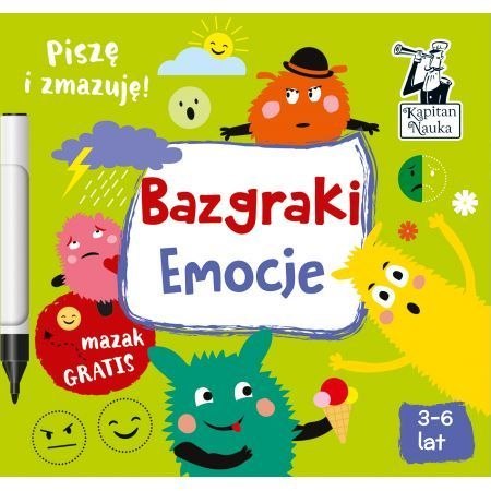 Książeczka edukacyjna Kapitan Nauka Bazgraki Emocje Kapitan Nauka