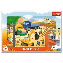 Puzzle Trefl Na budowie 15 el. (31354) Trefl