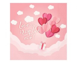 Serwetki Love Is In The Air różowy papier [mm:] 330x330 Godan (PG-SLR2) Godan