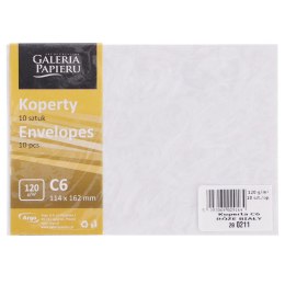 Koperta Galeria Papieru róże C6 biała [mm:] 114x162 (280211) 10 sztuk Galeria Papieru