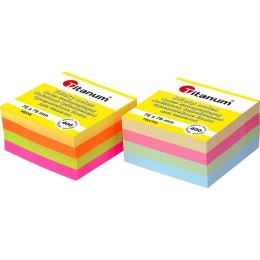 Notes samoprzylepny Titanum mix pastelowy 400k [mm:] 76x76 (SF-02) Titanum