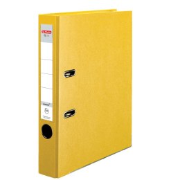Segregator dźwigniowy Herlitz Q. file Standard A4 50mm żółty (0011167517) Herlitz