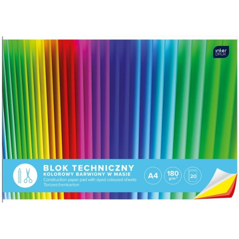 Blok techniczny Interdruk A4 180g 20k (BLTKA4LUX) Interdruk