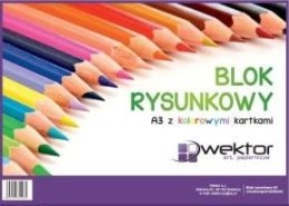 Blok rysunkowy Wektor A3 kolorowy 80g 20k Wektor