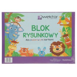 Blok rysunkowy Wektor A3 kolorowy 80g 20k Wektor