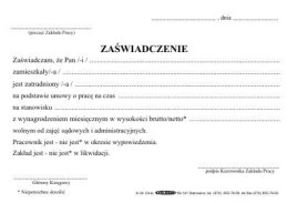 Druk offsetowy Zaświadczenie o zarobkach A6 100k. Stolgraf (K34) Stolgraf