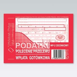 Druk samokopiujący Podatki polecenie przelewu/wpłata gotówkowa 2-odc. A6 80k. Michalczyk i Prokop (471-5) Michalczyk i Prokop