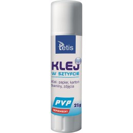 Klej w sztyfcie Tetis PVP 21g (BG112-G) Tetis