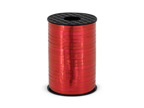 Wstążka Partydeco plastikowa 5mm czerwona 225m (PRM5-007) Partydeco