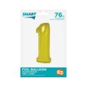 Balon foliowy Godan Smart cyfra 1 złota 76cm (CH-SZLI) Godan