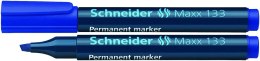 Marker permanentny Schneider Maxx 133, niebieski 1,0-3,0mm ścięta końcówka (SR113303) Schneider