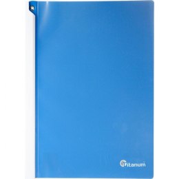 Skoroszyt PP Titanum z listwą A4 niebieski (SLBL) Titanum