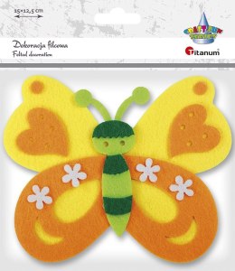 Ozdoba filcowa Titanum Craft-Fun Series motyl (20CR0312-3) Titanum