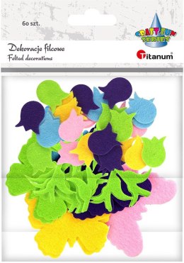 Ozdoba filcowa Titanum Craft-Fun Series tulipany, motyle (5031) Titanum