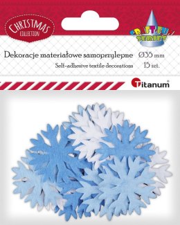 Ozdoba materiałowa Titanum Craft-Fun Series Śnieżynki (MTCR-BY390) Titanum
