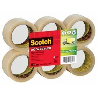 Taśma pakowa Scotch 48x66 [mm x m] przezroczysta (371) Scotch