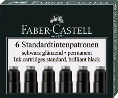 Naboje krótkie Faber Castell czarny (fc185507) Faber Castell