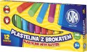 Plastelina Astra 12 kol. brokatowa mix (303107001) Astra