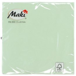 Serwetki zielona bibuła [mm:] 330x330 Pol-mak (0019) Pol-mak