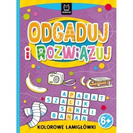 Książeczka edukacyjna Aksjomat Odgaduj i rozwiązuj. Kolorowe łamigłówki 6+ Aksjomat