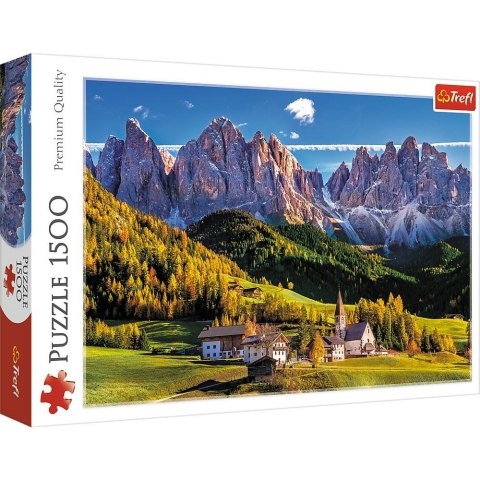 Puzzle Trefl Dolina Val di Funes, Dolomity, Włochy 1500 el. (26163) Trefl