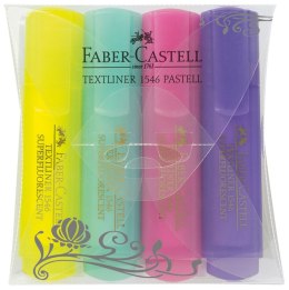 Zakreślacz Faber Castell Pastel, 4 kolory (FC154610) Faber Castell